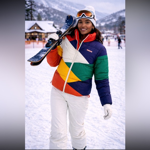 Anthropologie Jackets & Blazers - RARE!!!Anthropologie NWT BOBO CHOSES Colorblocked Retro Puffer Jacket/Vest S.